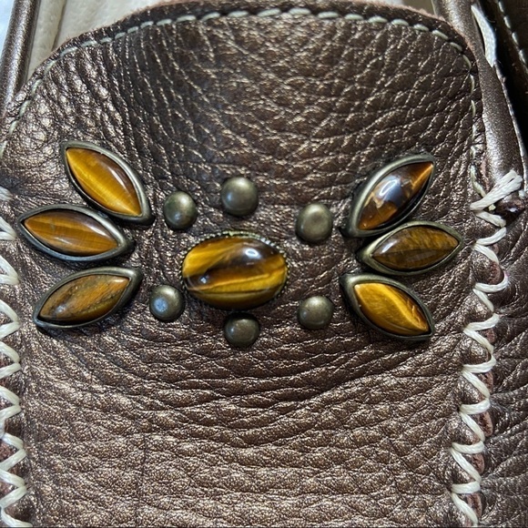 Enzo Angiolini Leather Slides 7 - Picture 2 of 6